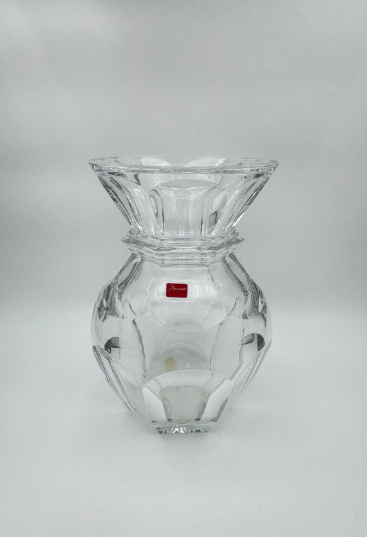 Baccarat Crystal Eye Vase – Clear, 8.75” H