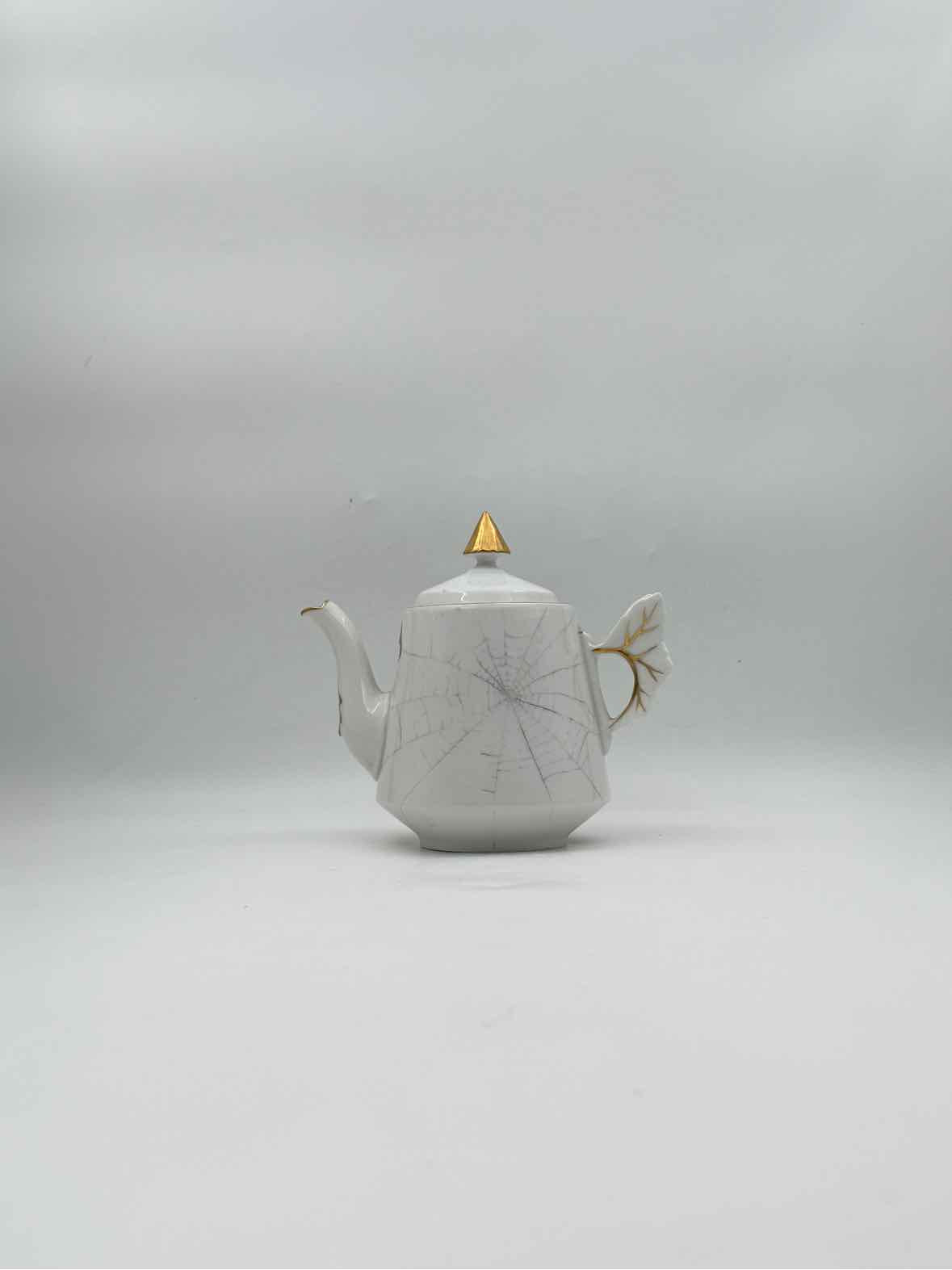 19th Century Charles Field Haviland Teapot And Sugar w/2 cookie plates
