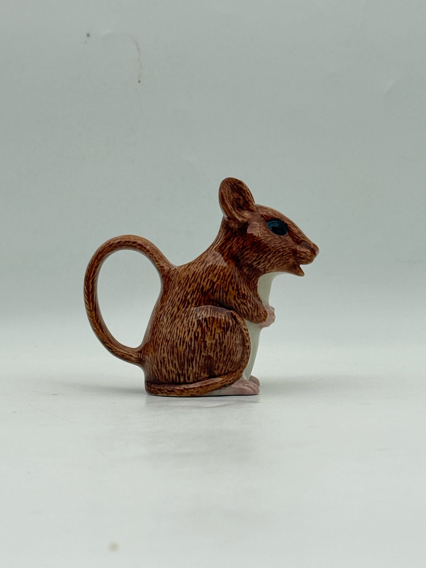 Quail Handpainted Mouse Pitcher