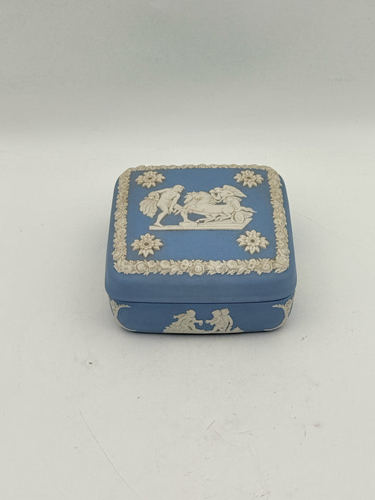 Wedgewood Jasperware Trinket Box Featuring Ullyses