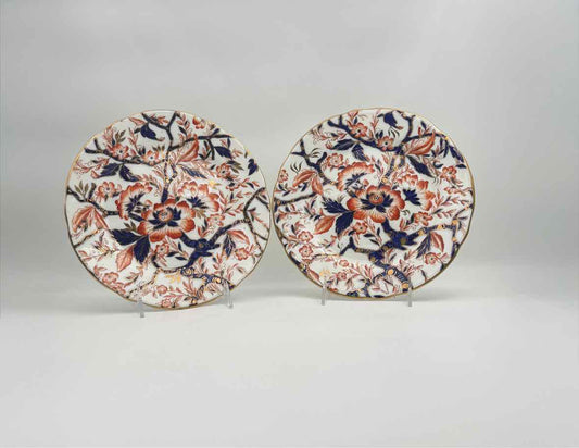 19th Century Victorian Set Of Imari Plates John Mellot Retailer Mark