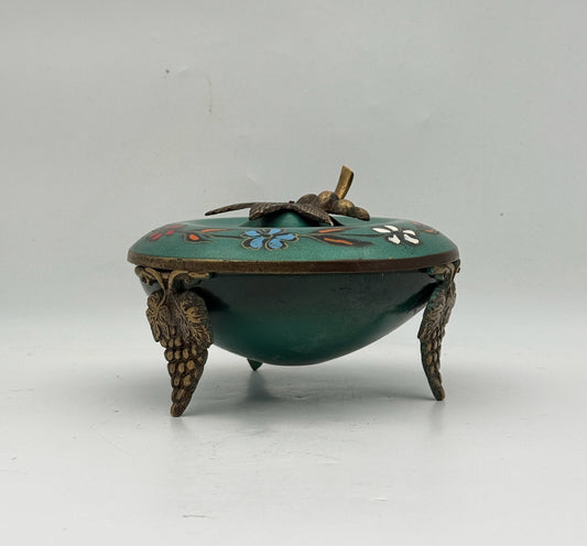 Vintage Handpainted Candy Dish