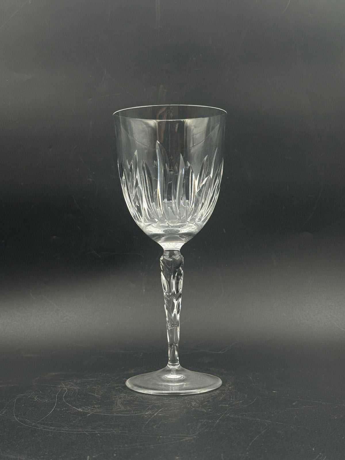 Tiffany & Co "Crysanthemum" Crystal Goblets- Set Of 8