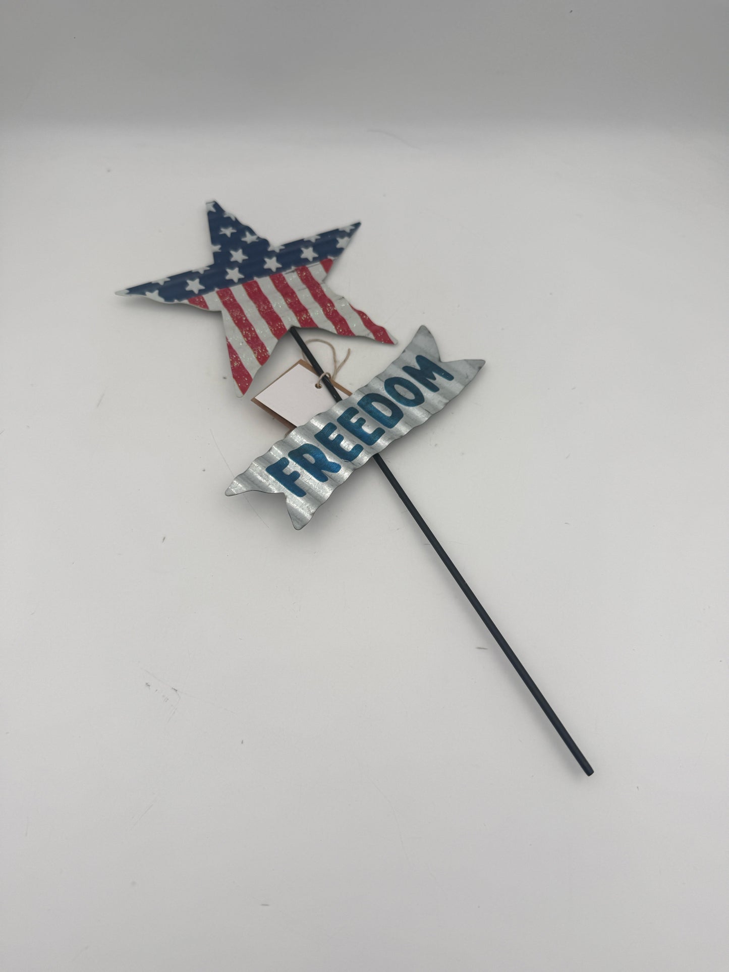 Patriotic American Flag Star Stake
