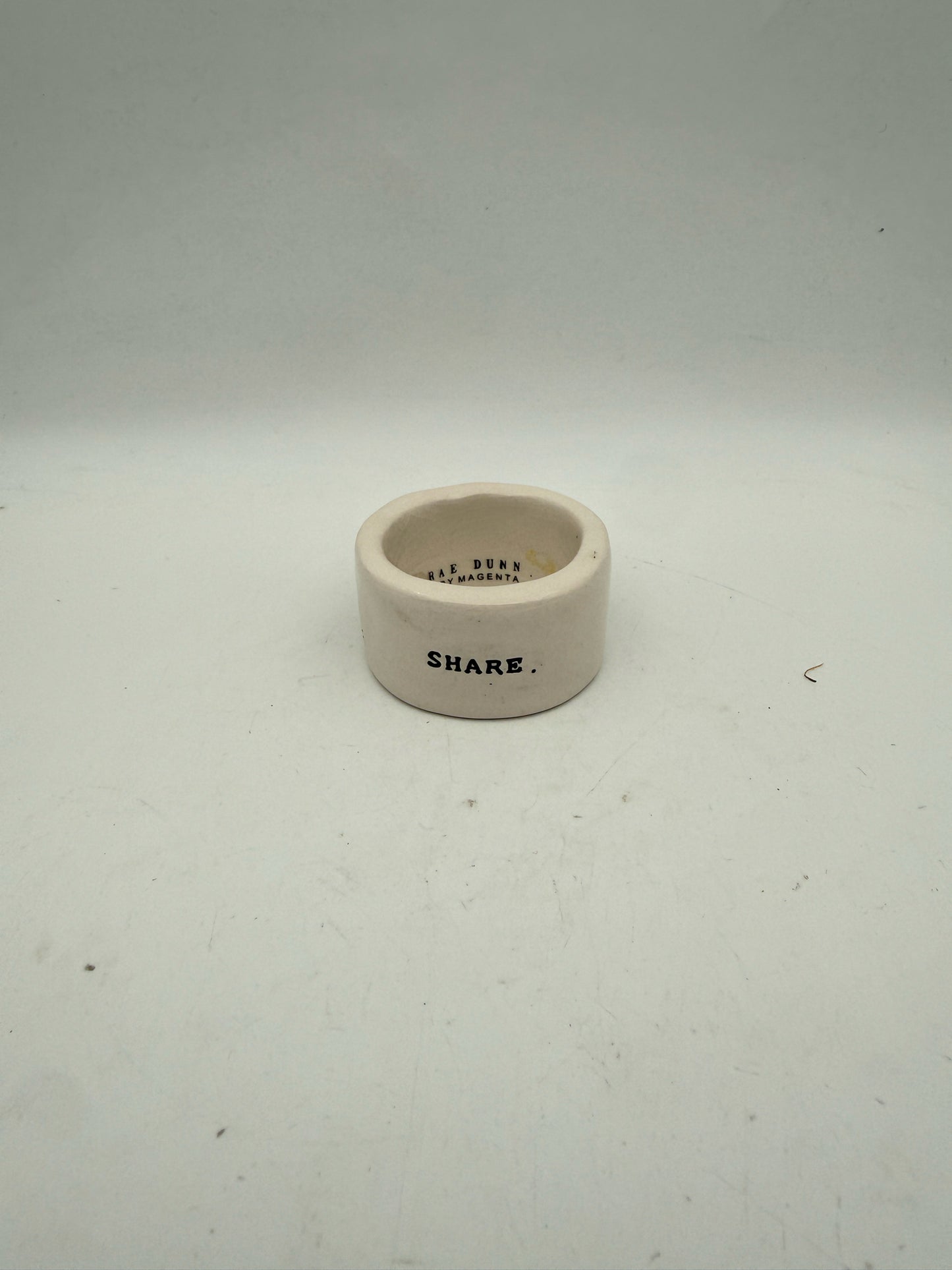 Rae Dunn Set Of 6 Napkin Rings