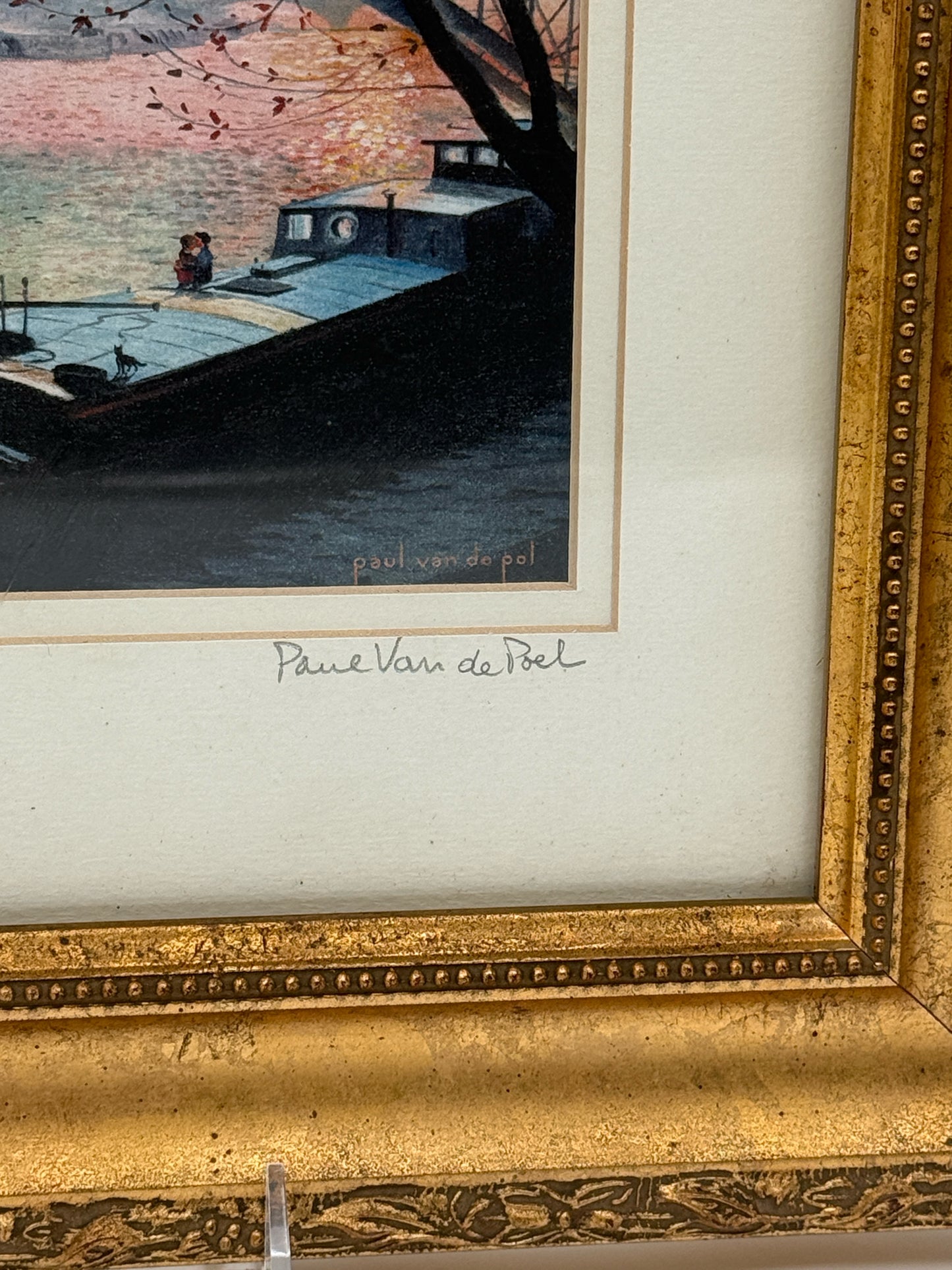 Signed And Framed Paris France Cityscape Print