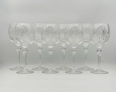 Gorham Crystal Red And White Wine Glasses- Set Of Four And Four