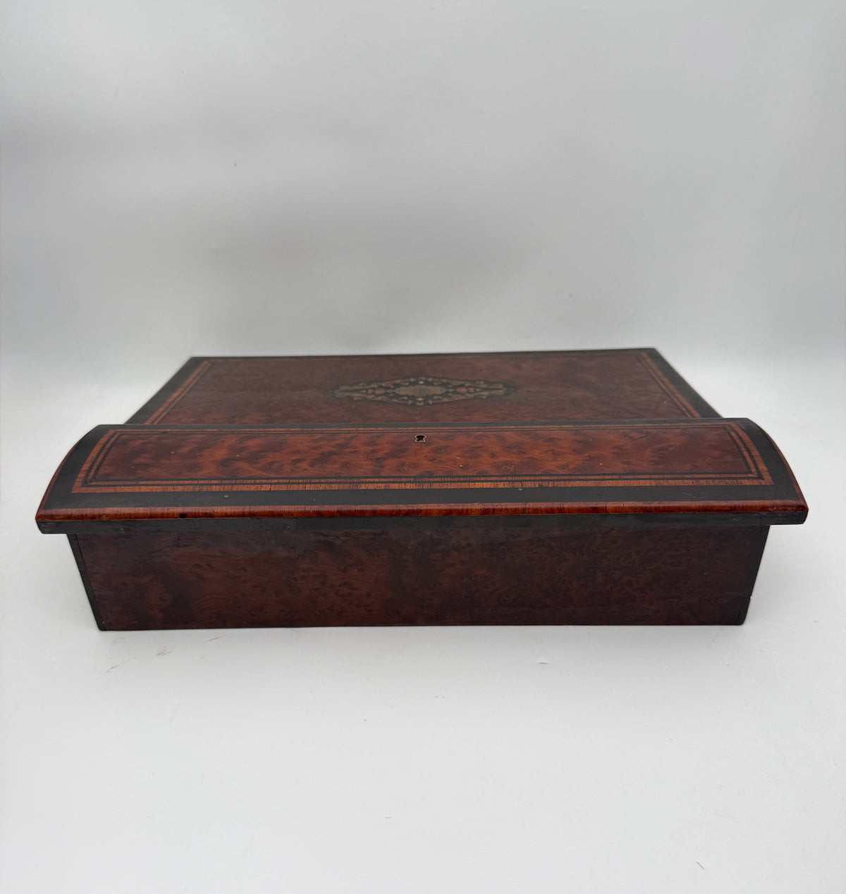 Victorian Wood Inlay Writing Desk