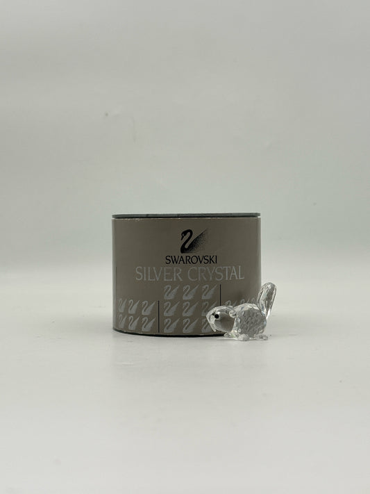Swarovski Crystal Beaver Figurine With Box