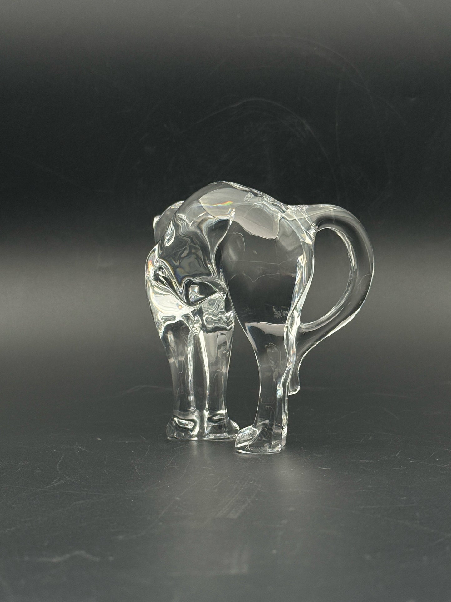 Baccarat Crystal Pouncing Cat Figurine