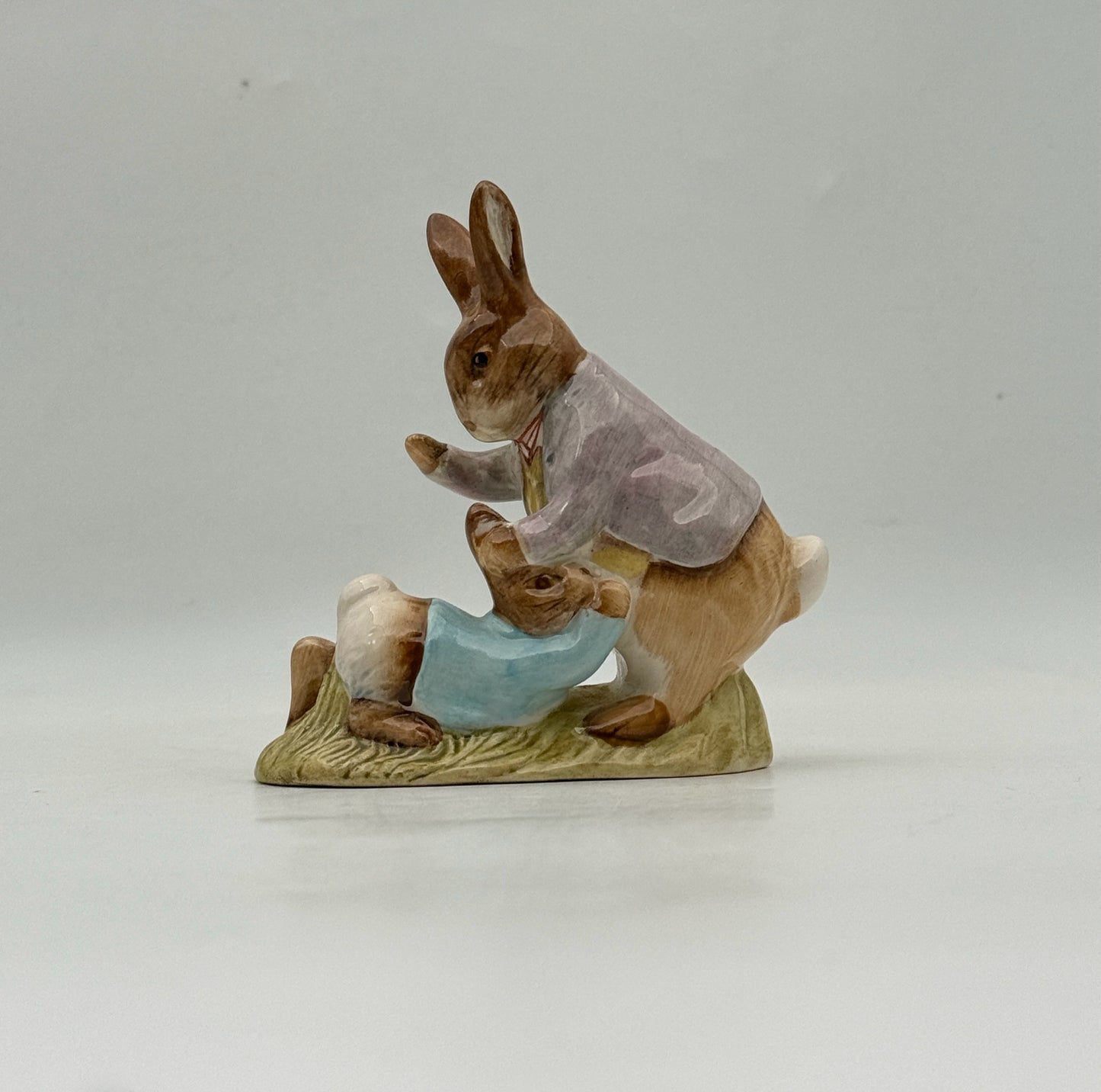 Beswick Beatrix Potter Figurine- Mr. Benjamin Bunny And Peter Rabbit