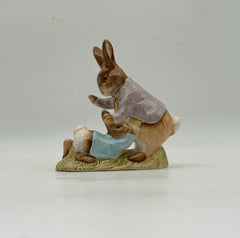 Beswick Beatrix Potter Figurine- Mr. Benjamin Bunny And Peter Rabbit