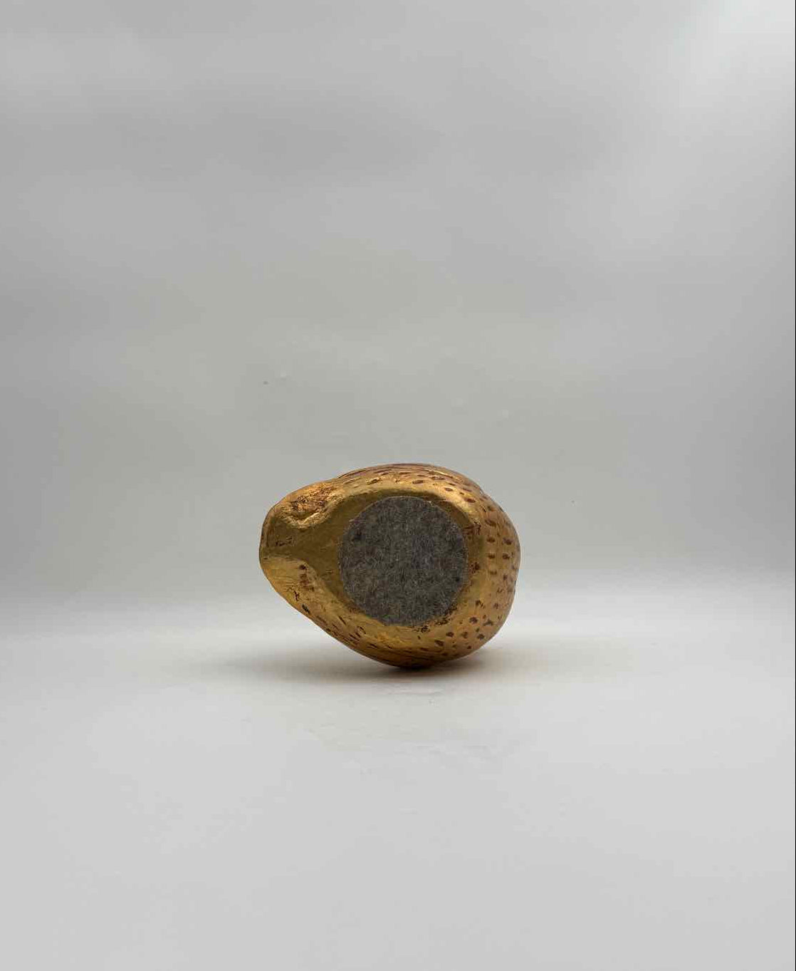 Vintage Mid Century Gold Leaf Owl Figurines Mama Baby Owl Set Decor