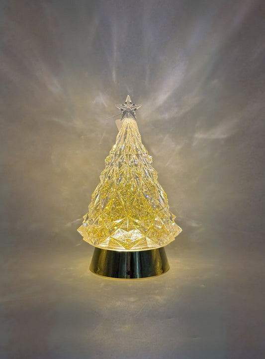Lighted Tree with Gold Swirls – Raz Imports Figurine