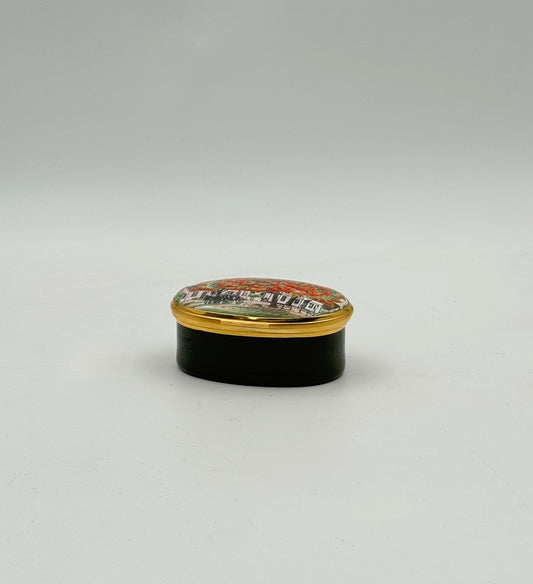 Halcyon Days Enamel Box – Williamsburg Autumn – Crummles Style