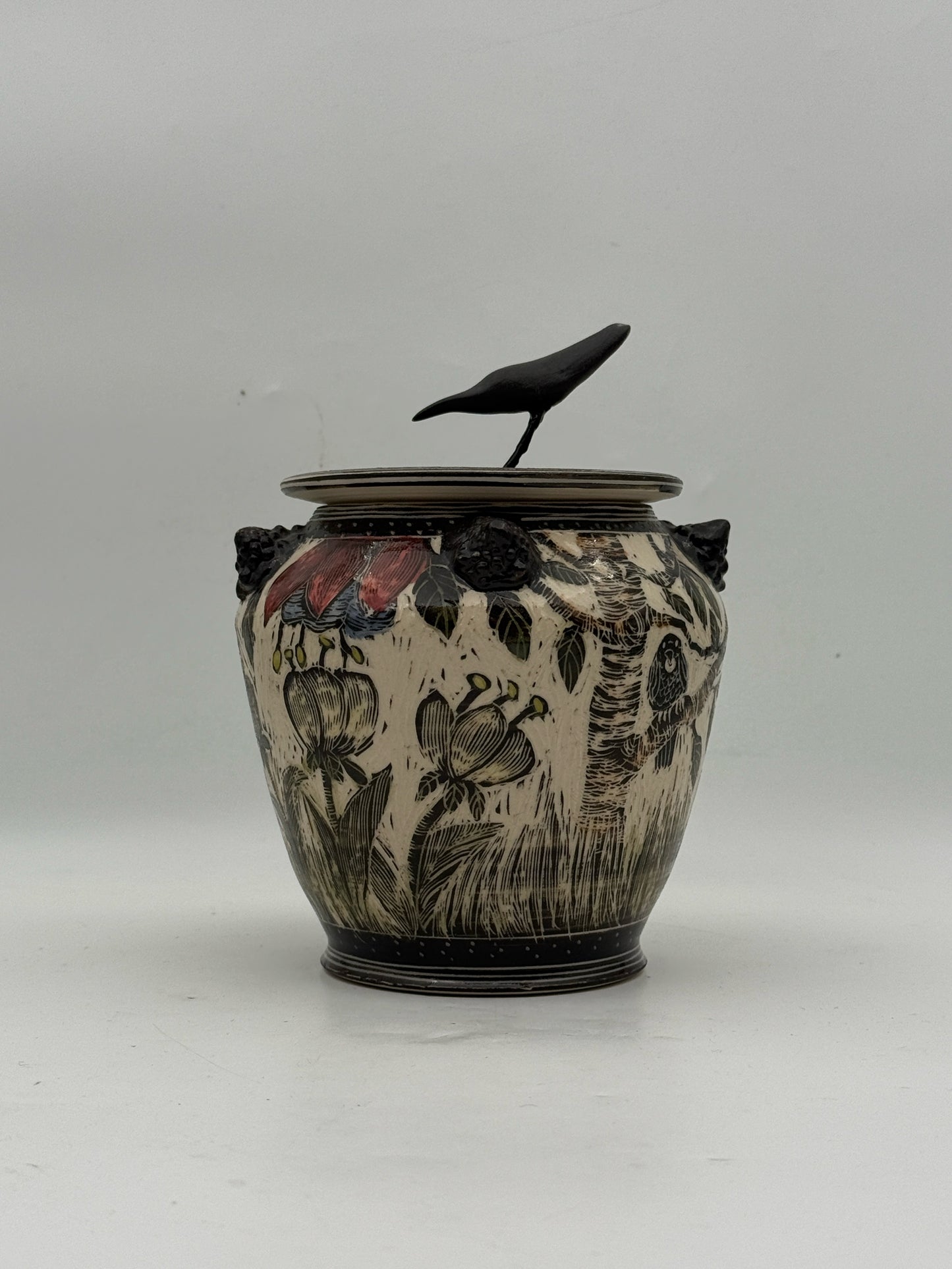 Gayle Bair Pottery Jar With Lid
