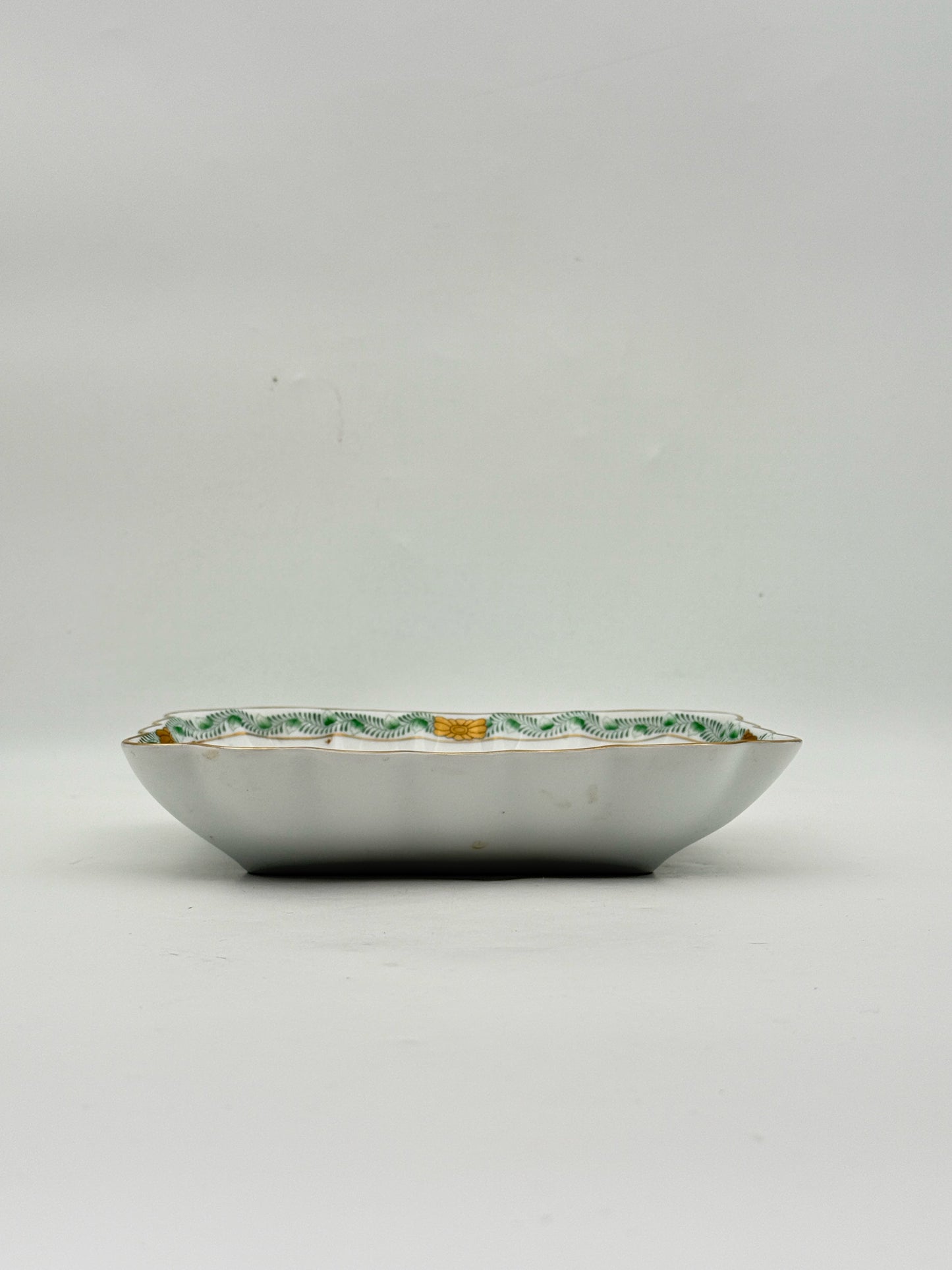 Herend Green Chinese Bouquet Serving Dish