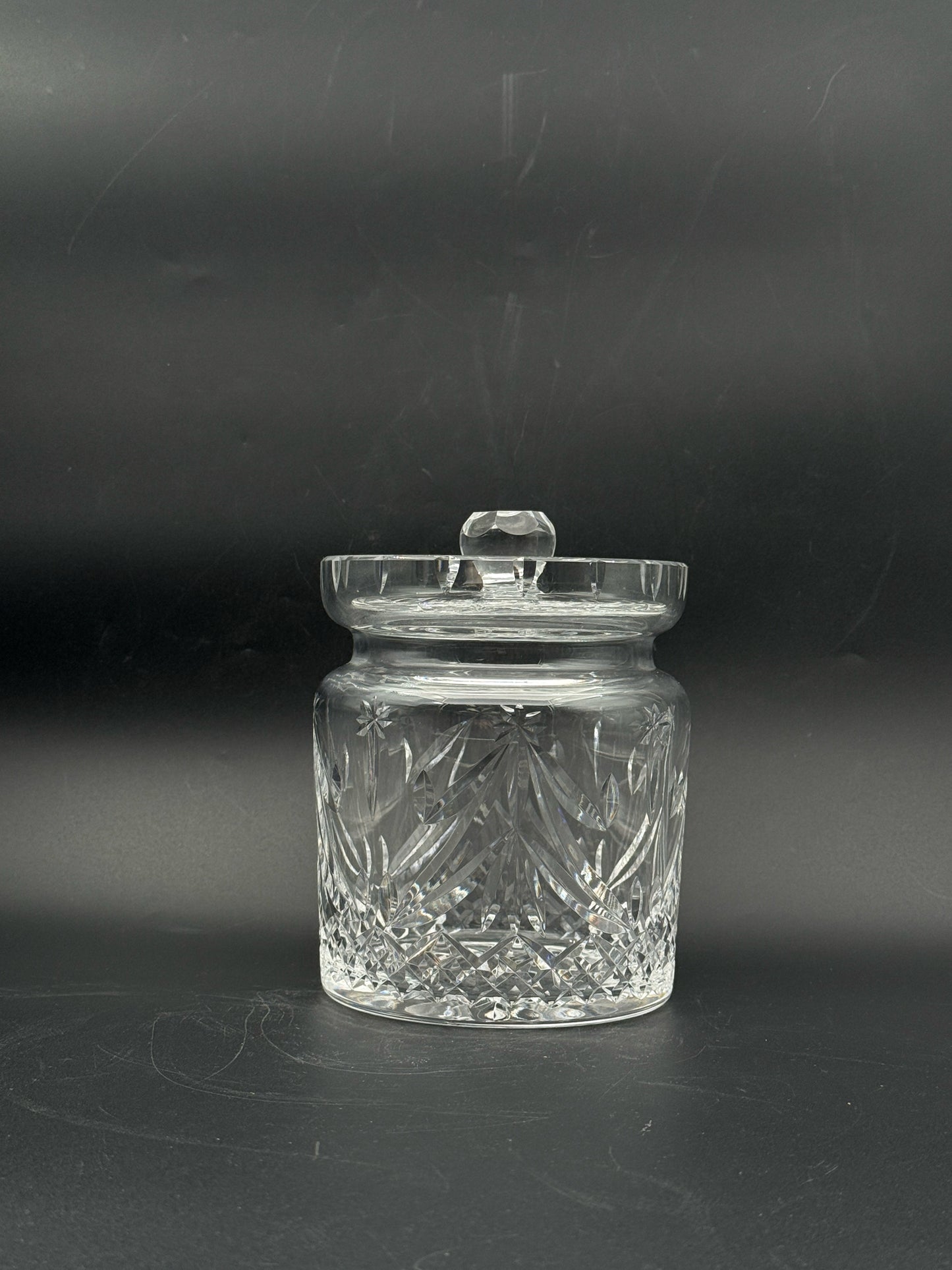 Waterford Crystal Christmas Tree Biscuit Jar