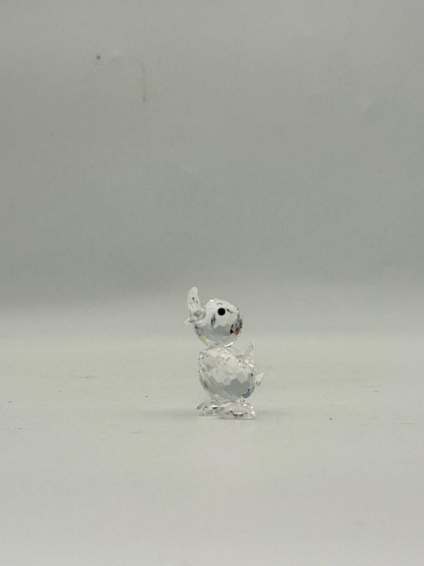 Swarovski Crystal Duck Chick Figurine In Box
