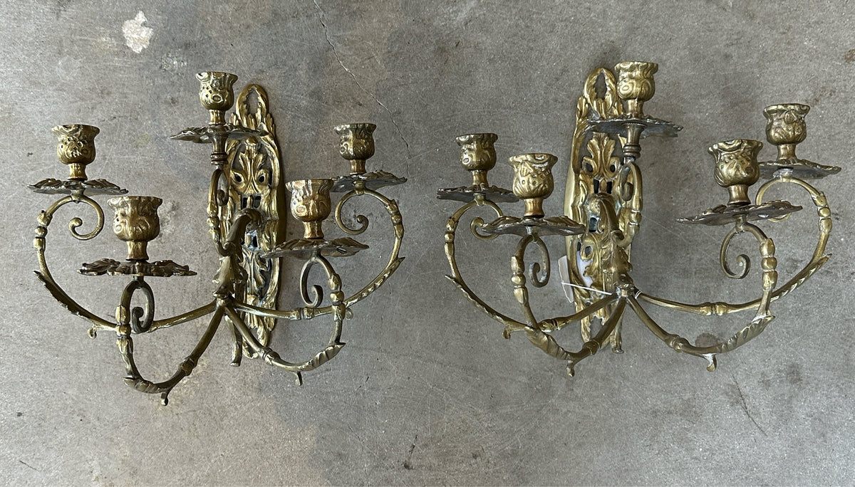 Pair Of Vintage Harvin Wall Sconces