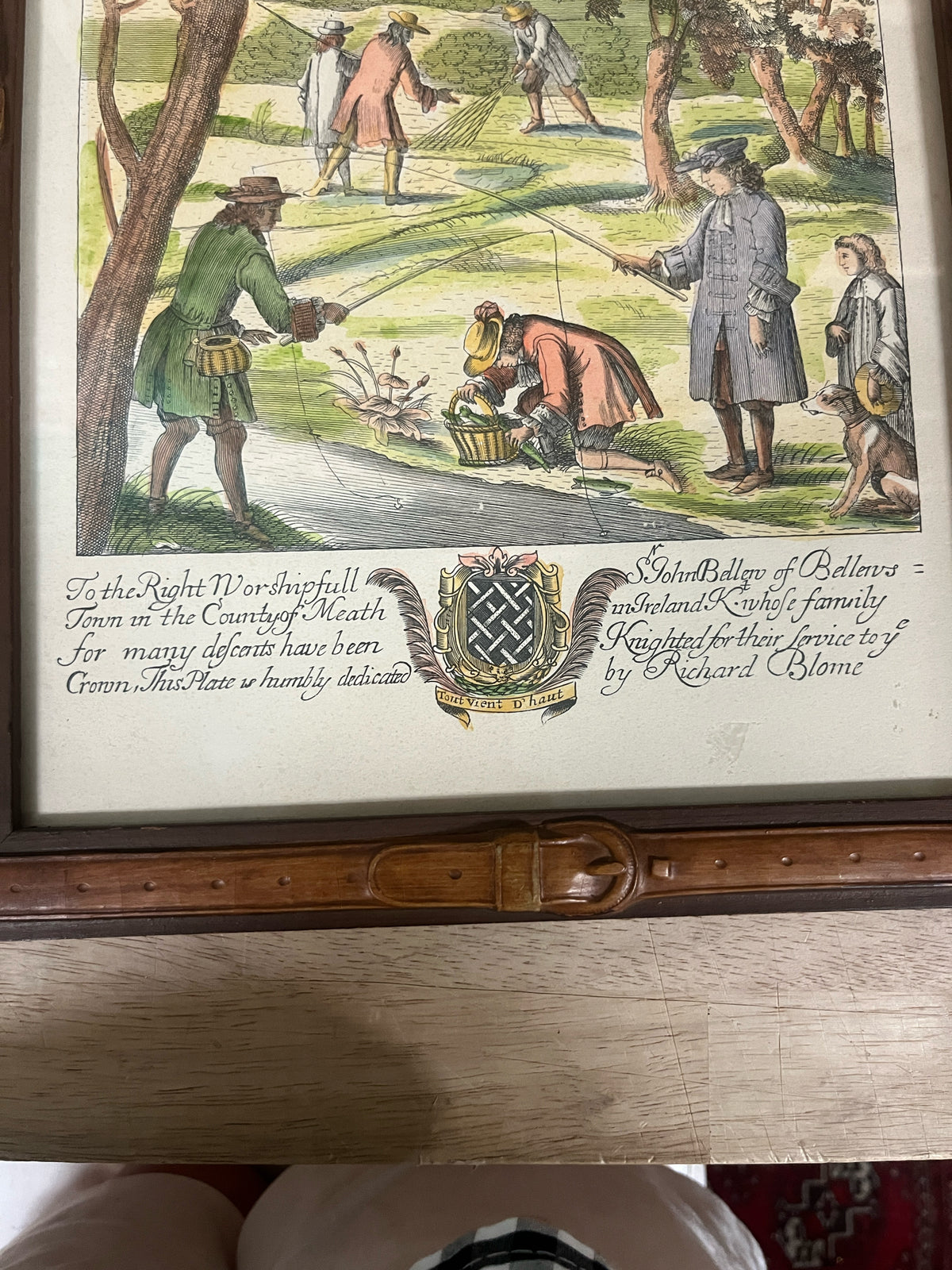 Pair of Hand Colored Prints by Richard Blome