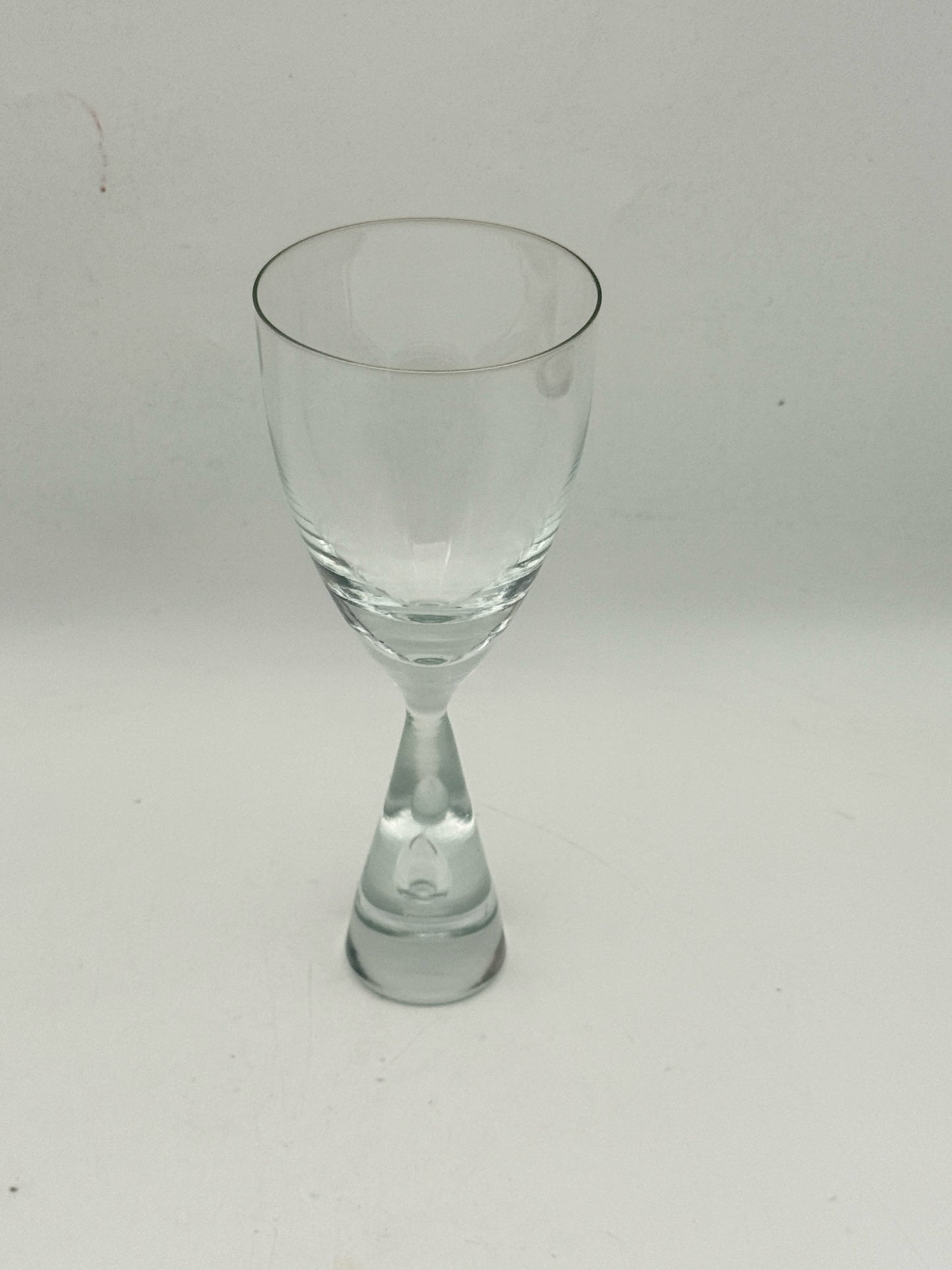 Midcentury "Princess" Scandinavian Crystal Red Wine Glasses- Set Of 5