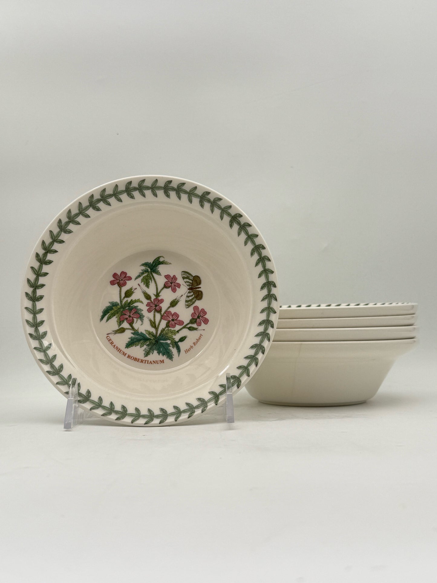 Portmeirion "Botanic Garden" Pasta Bowls- Set Of 5