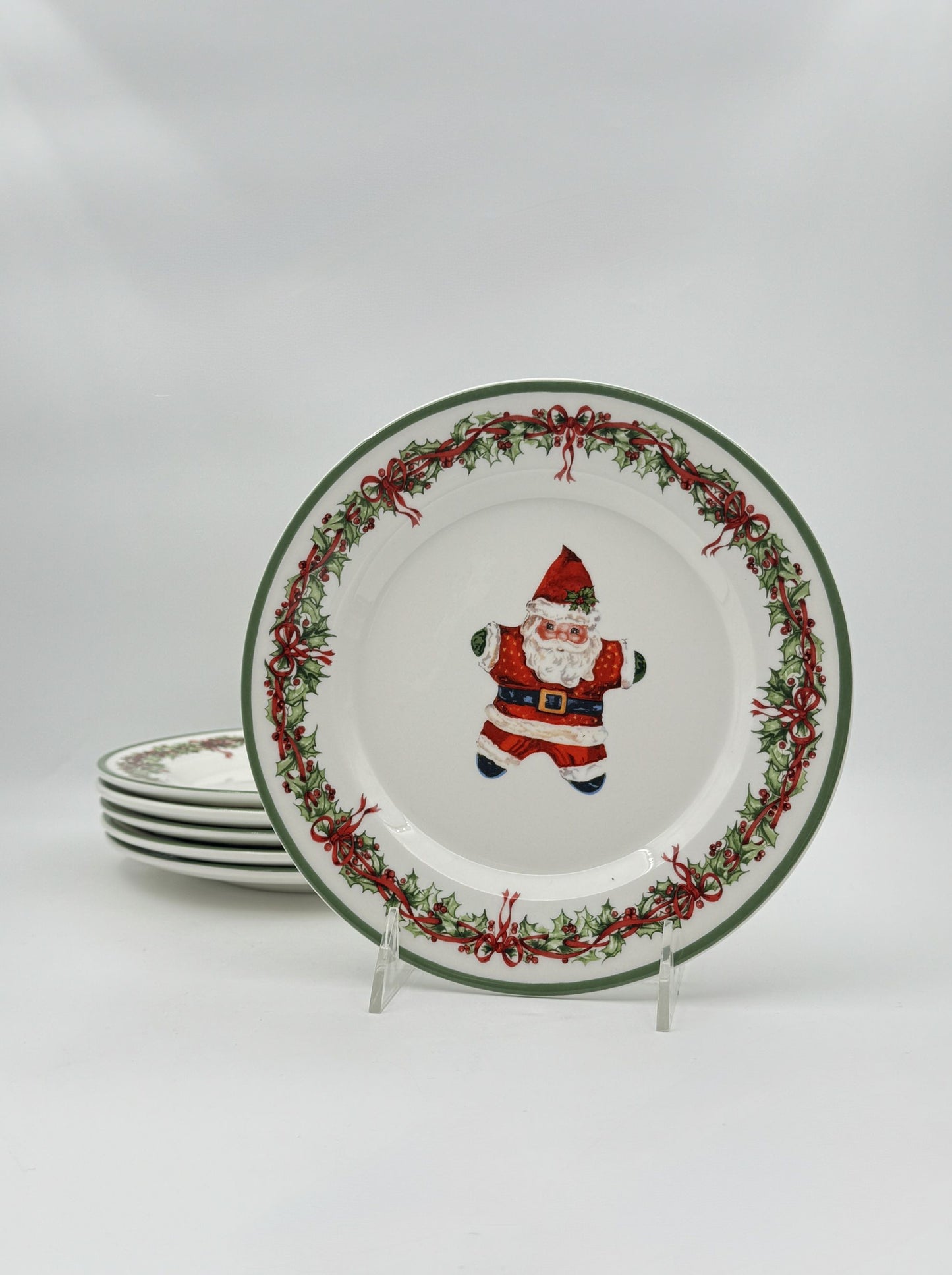 Christopher Radko Traditions Celebrations Set of 6 Salad Plates