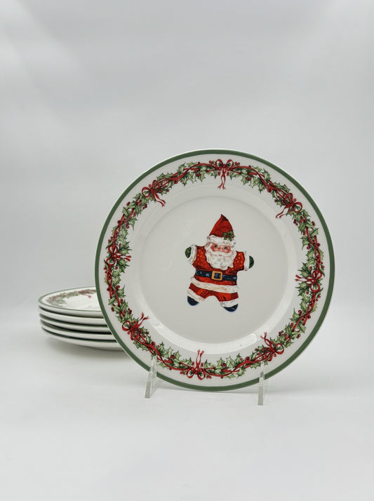 Christopher Radko Traditions Celebrations Set of 6 Salad Plates