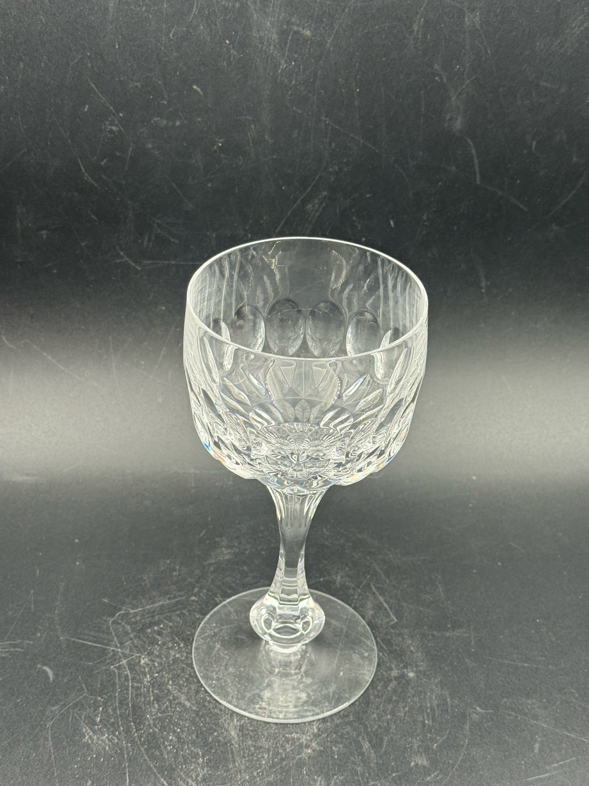 Clear Crystal Wine Goblets- Set Of 11