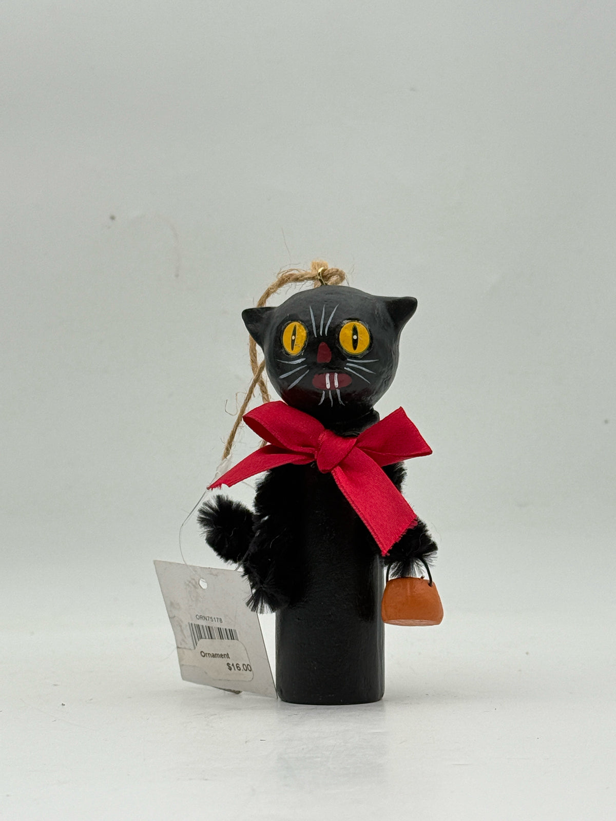Black Cat Halloween Ornament