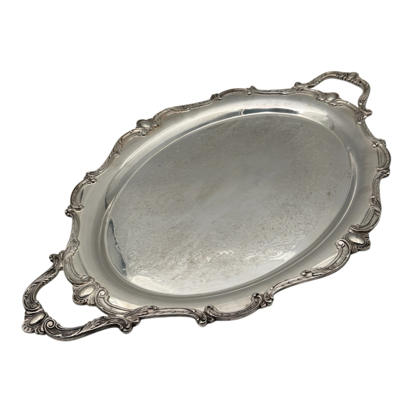 Vintage Silverplate Commerative UDC Plate With Handles