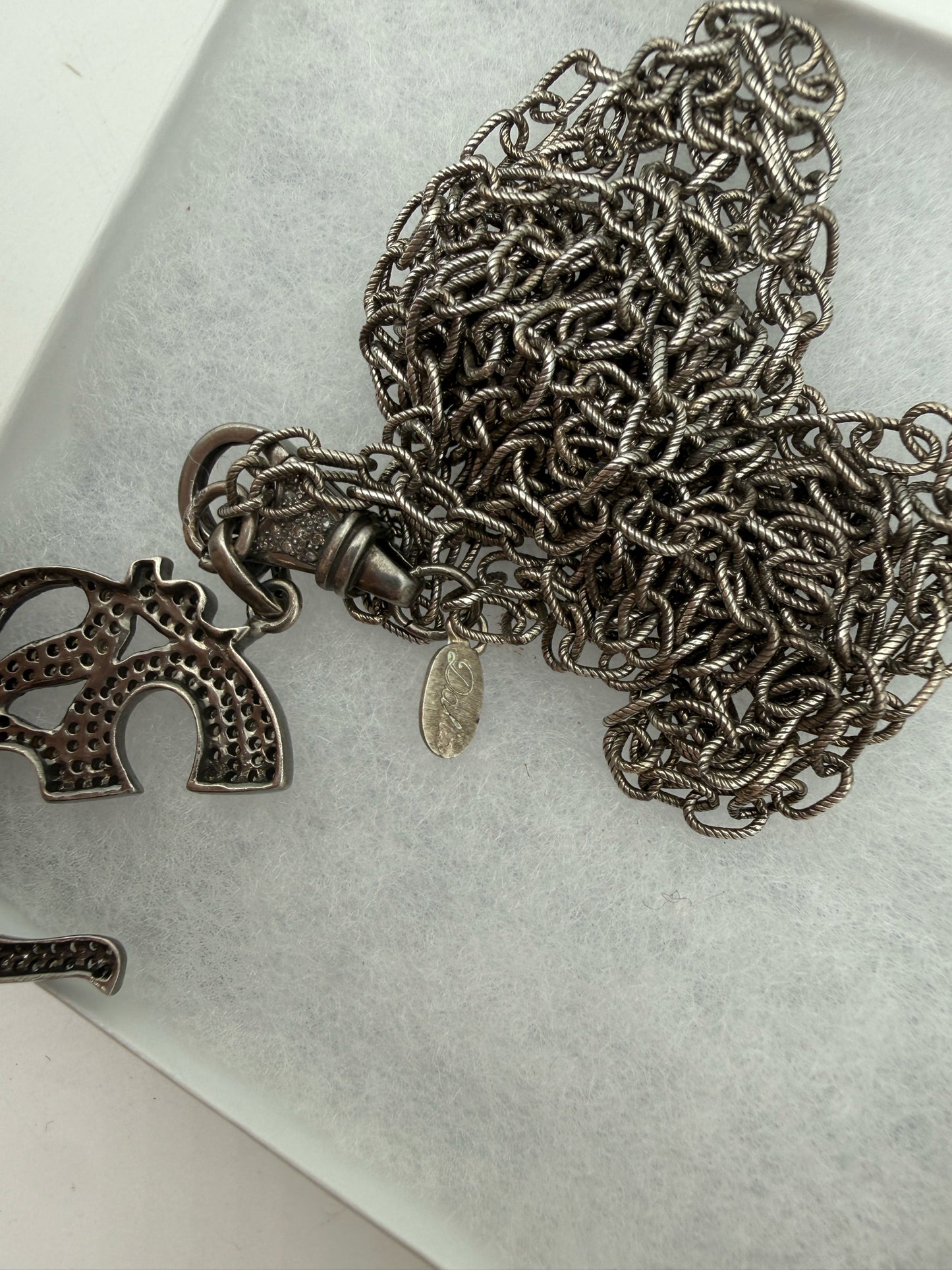 Dalia Sterling Silver OM Symbol Necklace