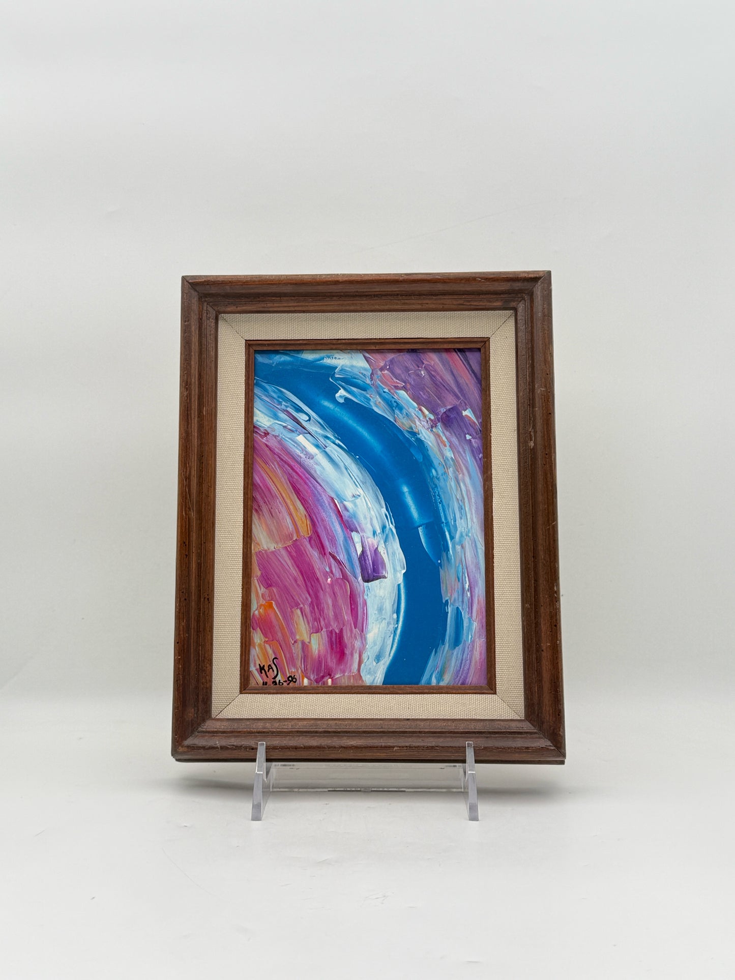"Sunset Falls" Acrylic On Board Abstract Painting By Kaye Allan Johnson