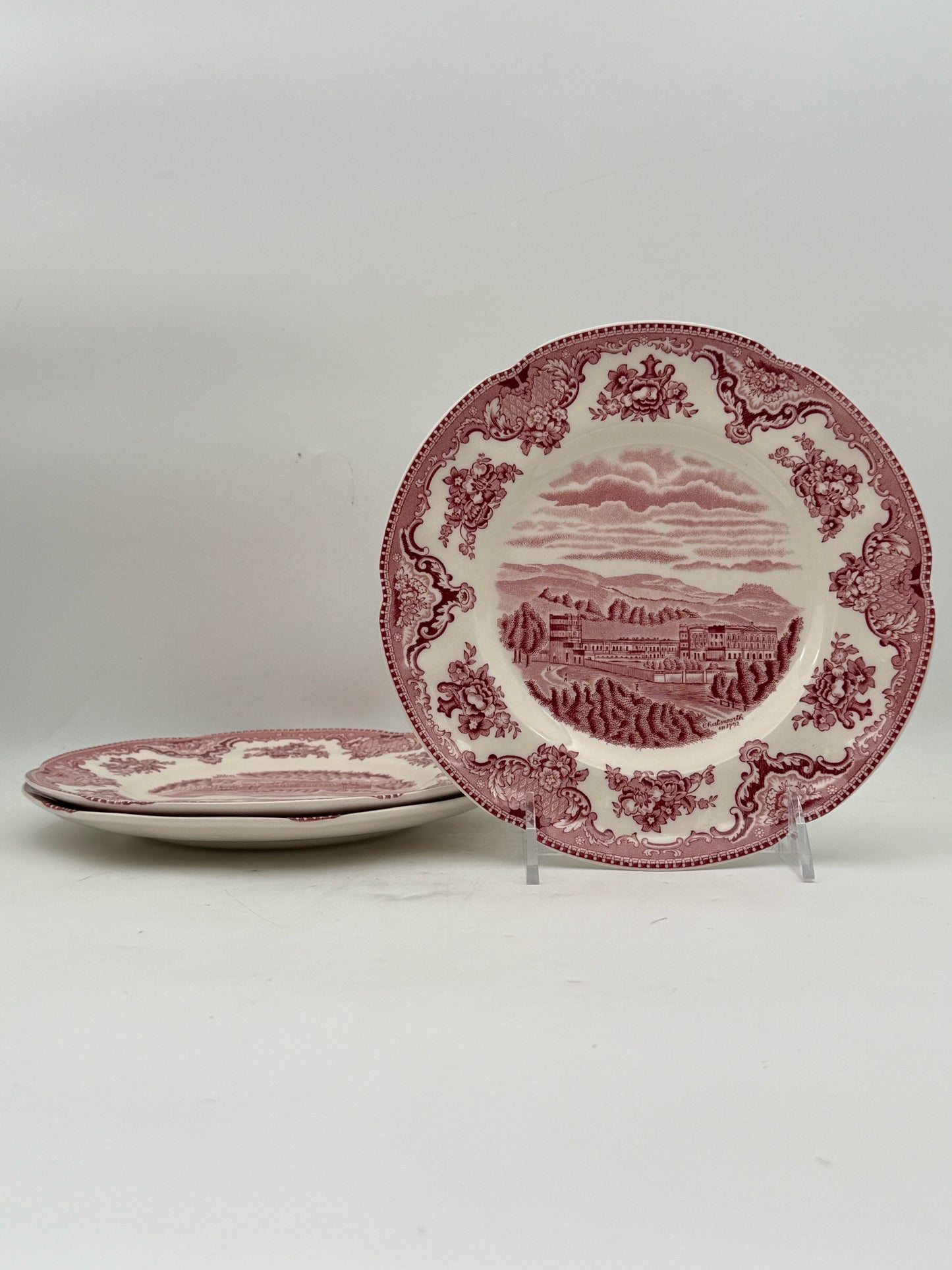 Johnson Bros "Old British Castles" Plates- Set Of Three