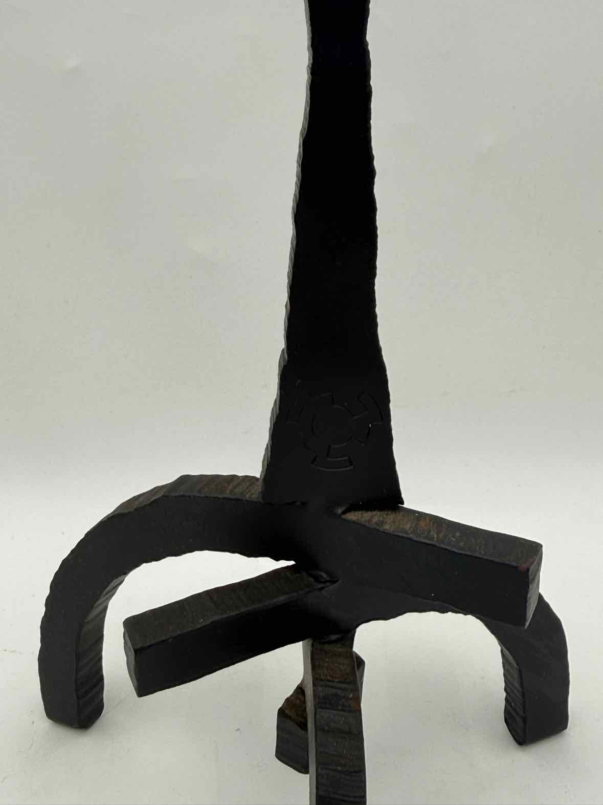 Ahwahnee Hotel Yosemite Wrought Iron Tulip Candlesticks – Pair