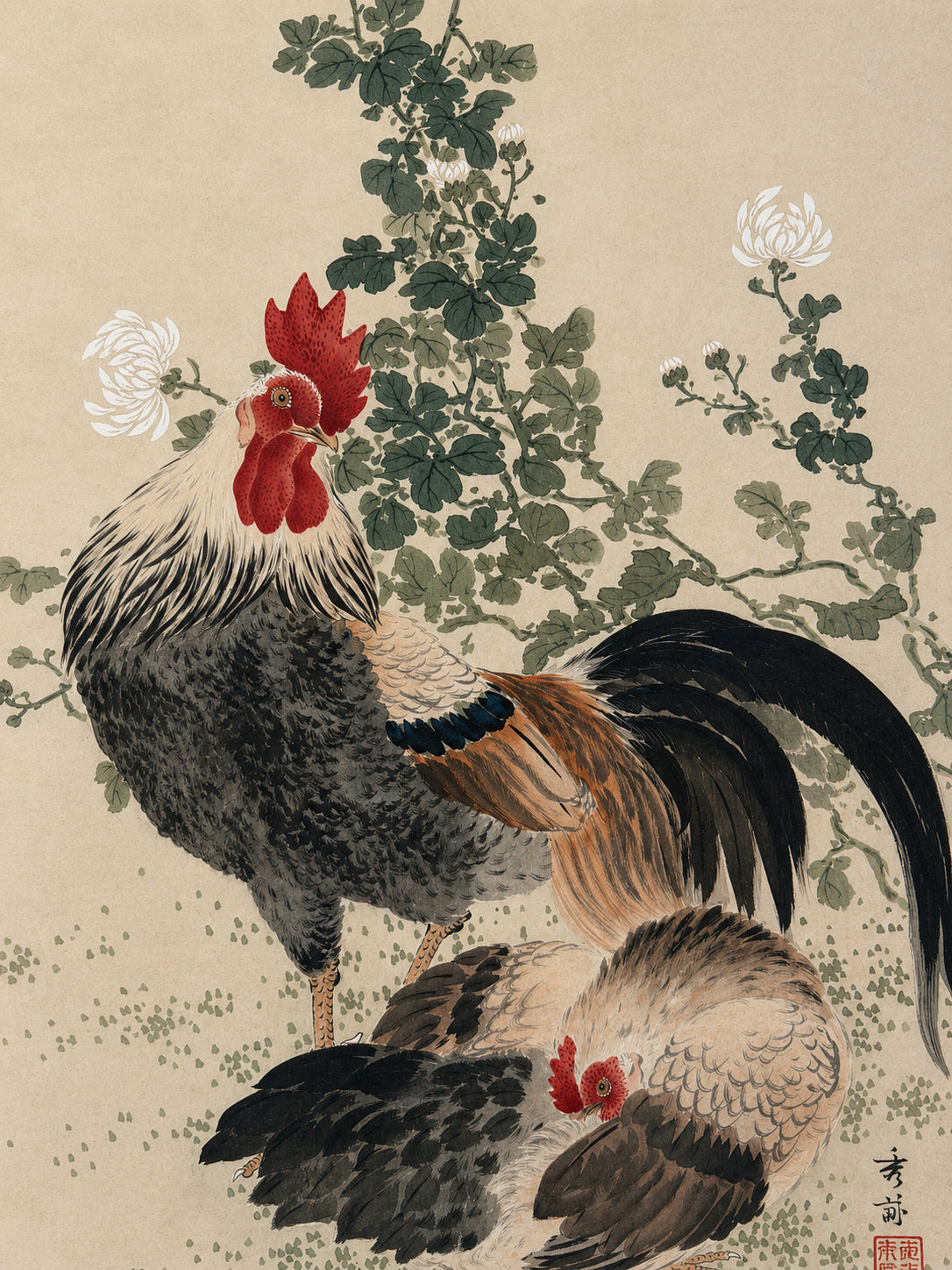 Chinese painting on Silk