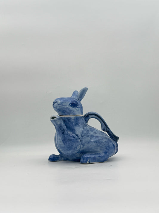 Chinese Blue Bunny Rabbit Teapot