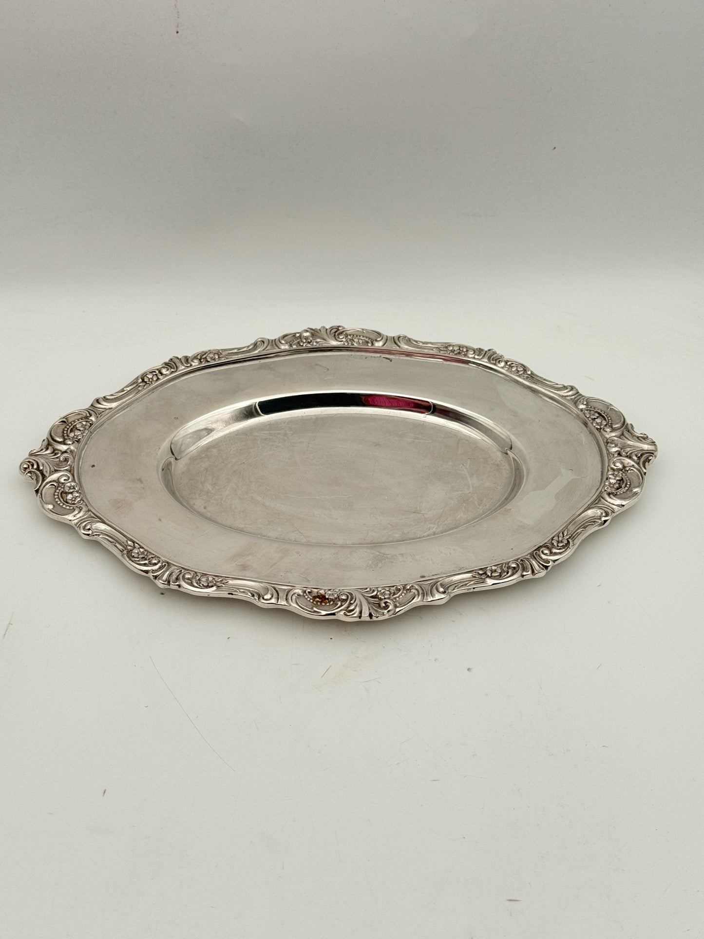 Wallace "Baroque" Silverplate Gravy Boat And Underplate