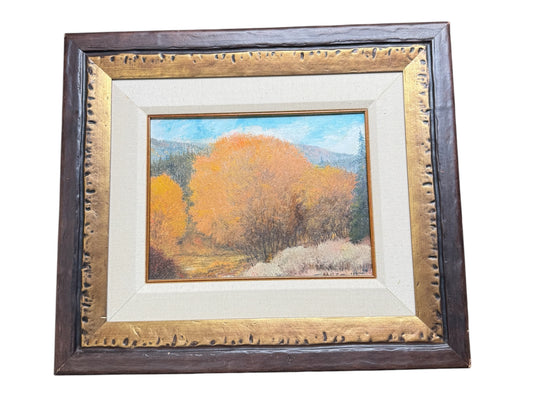 Oil on Board – Autumn Blaze by Marvin Smith, 1984 – Framed