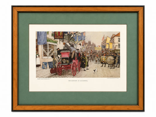 Ludovici "The Election At Eastonville" Framed Print