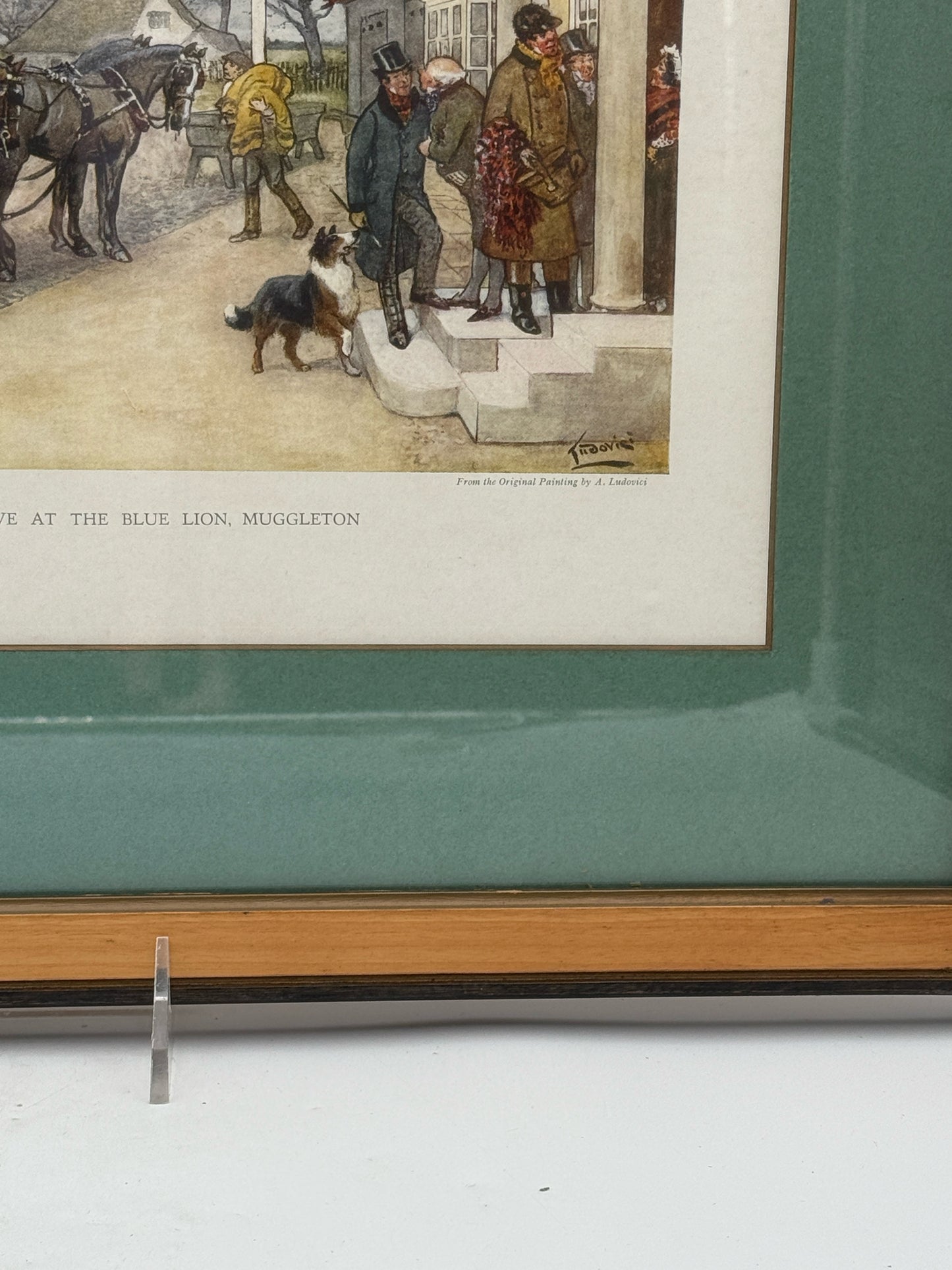 Ludovici "Mr. Pickwick Arrives At The Blue Lion, Muggleton" Framed Print