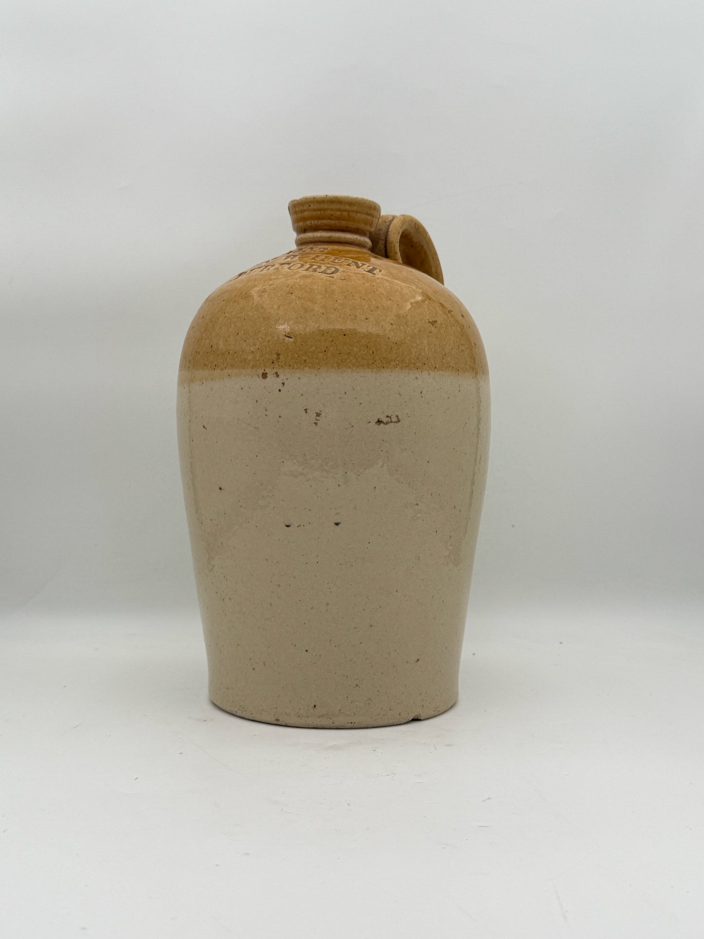 Antique 19th Century "John Hunt Burford" Whiskey Jar