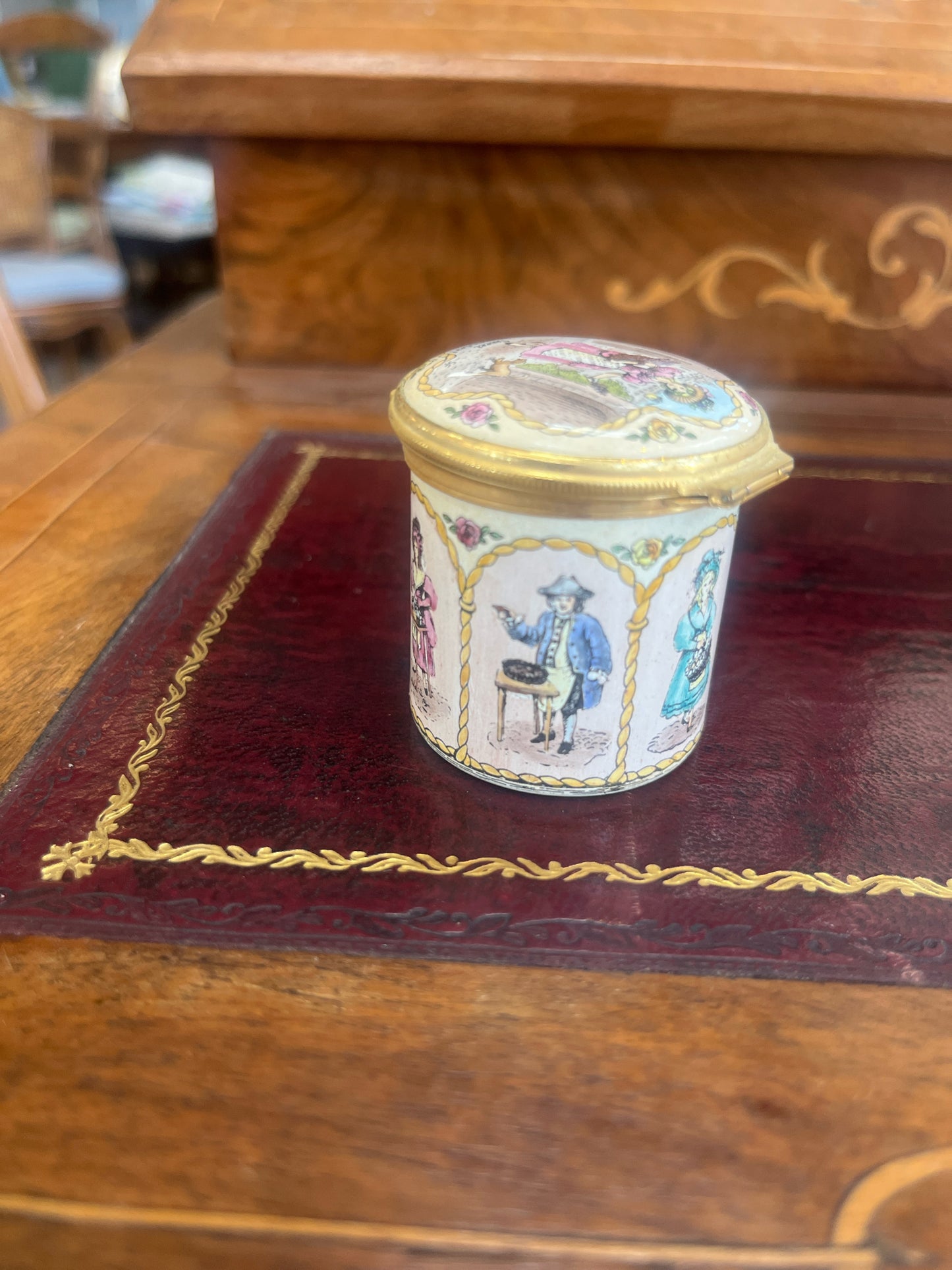 Halcyon English Enamel  Box