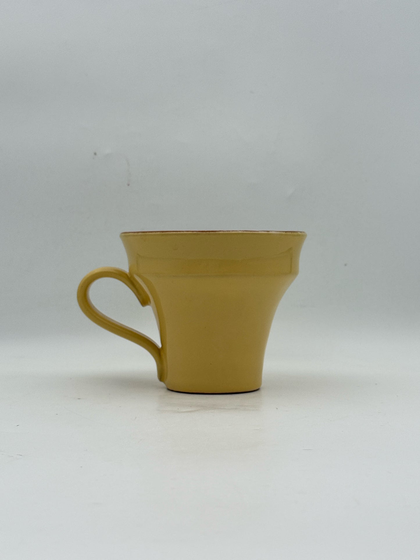 Vietri Cucina Fresca Saffron Yellow Mugs- Set Of 4