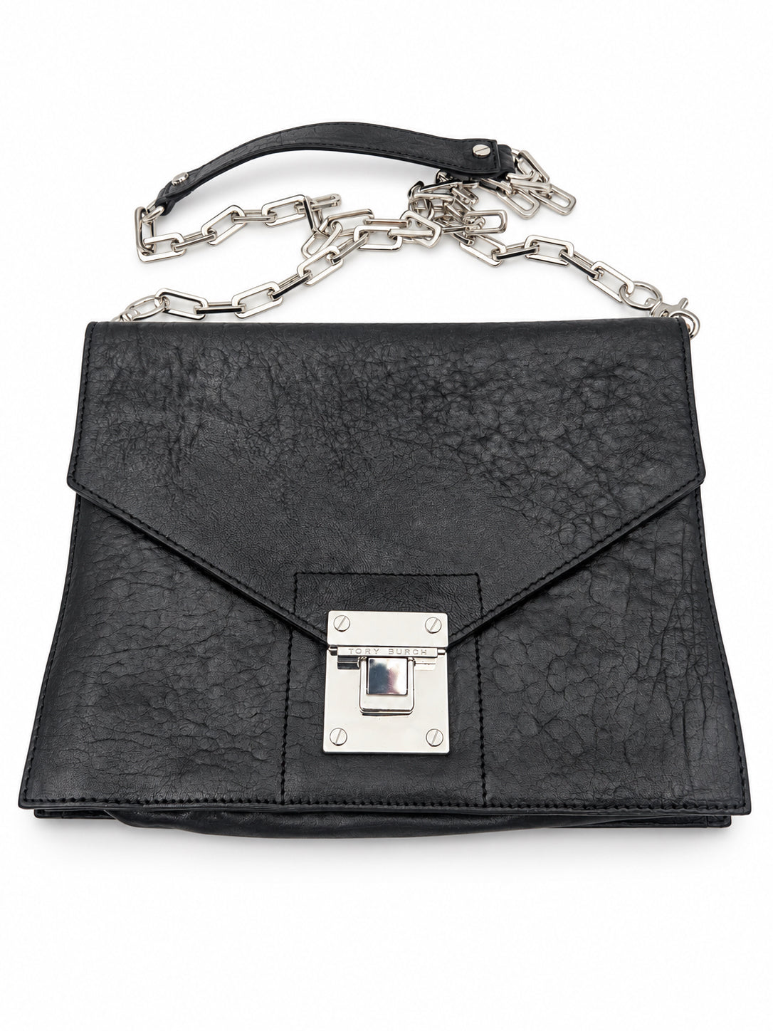 Tory Burch Black Leather Purse With Dustbag