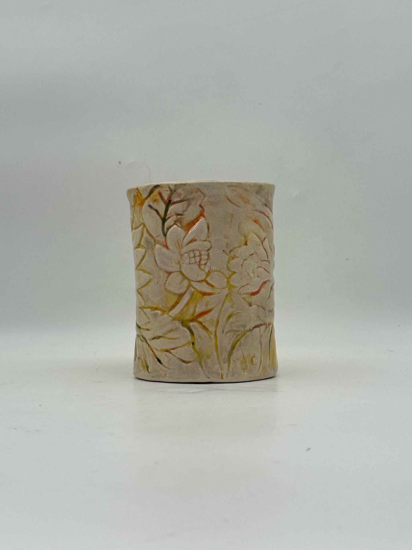 Midcentury Ceramic Sunflower Vase