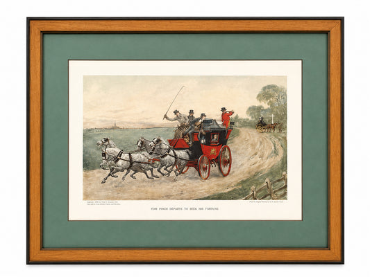 Ludovici "Tom Pinch Departs To Seek His Fortune" Framed Print