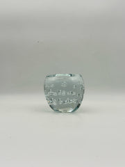 Clear Glass With Bubbles Votive Holder