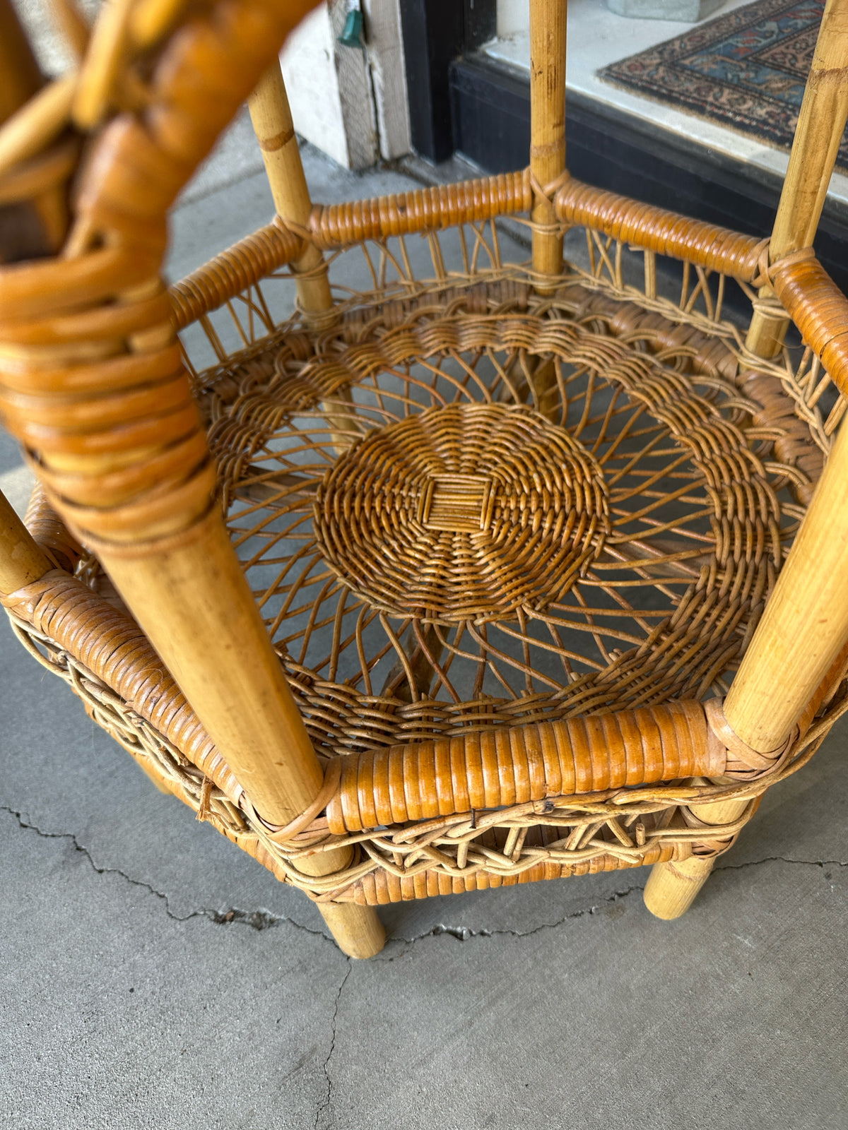 Wicker Accent Table - In Store Pick Up Only